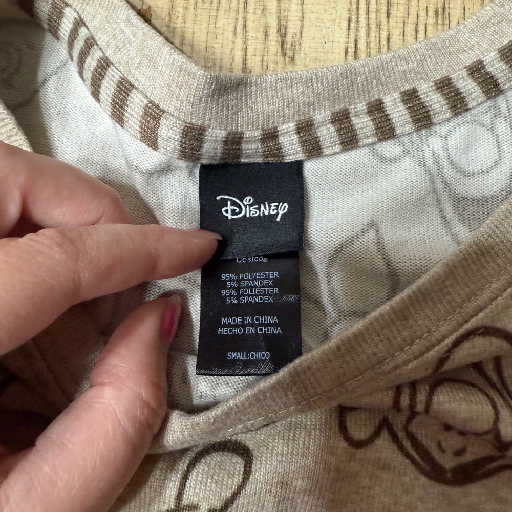 Disney Women's Size‎ Small Winnie the Pooh Tigger Lounge Pajama Crewneck Top - Picture 4 of 7